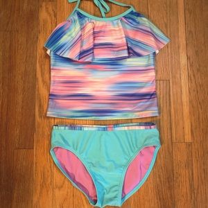 Girls Size Large Two Piece Swimsuit